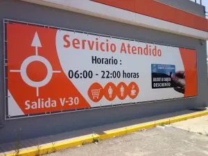 Lona impresa en gran formato